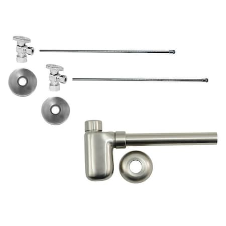 Mountain Plumbing Lavatory Kit - Brass Oval Handle 1/4 Turn Valve (MT403) in PVD Polished Brass MT8002-NL/PVD