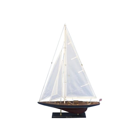 Handcrafted Model Ships Wooden Endeavour Model Sailboat Decoration - 35 in. END-R-35