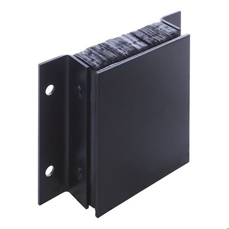 Ideal Warehouse Innovations Steel Face Bumper, 12"LX16"WX4"D, LB412-14SFP1 22-1000