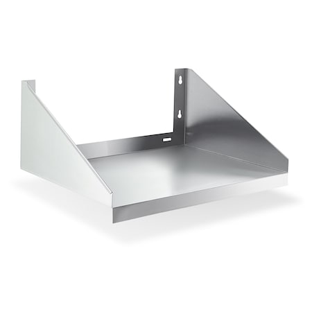 Steel Works Wall mount microwave shelf 18"X24"X10"H 18GA 430S/S SWWMS-1824
