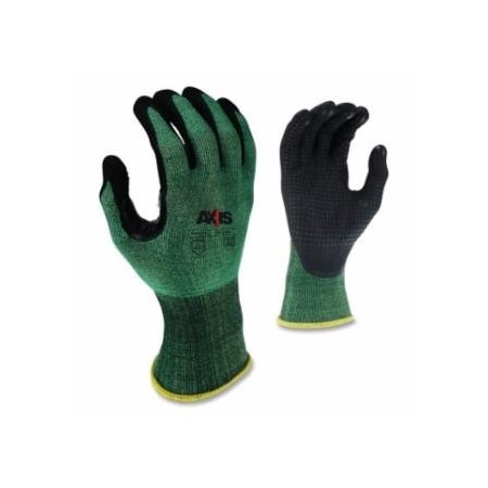 Radians AXIS, RWG538 Cut Protection Level A2 Foam Nitrile Coated Gloves with Dotted Palm, Small, 12PK 292-RWG538S