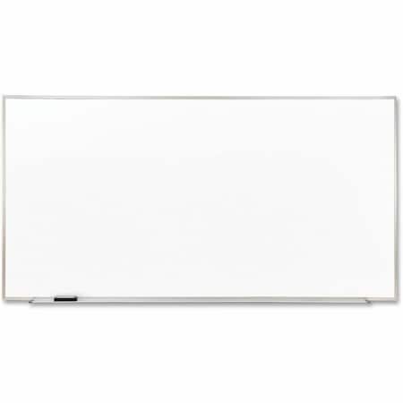 Ghent Dry Erase Board, Plastic, 48 5/8 in, 96 5/8 in, Aluminum Frame, White, Gloss M2-48-4