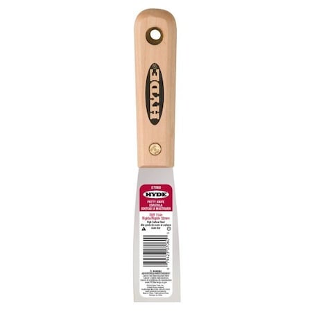 Hyde Stiff Putty Knife, Hardwood Handle - 1.25" Wide 7060