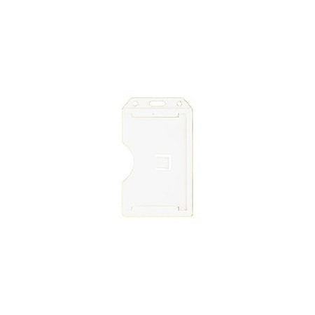 Brady BADGE HOLDER, WHITE, 2-SIDED VERT MULTI CARD HOLDER, SIDE LOAD 1840-3088