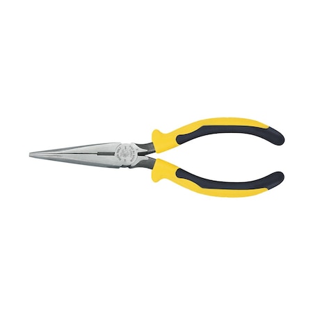 Klein Tools 7 5/16 in J203 Needle Nose Plier, Side Cutter Plastic Dipped Handle J203-7