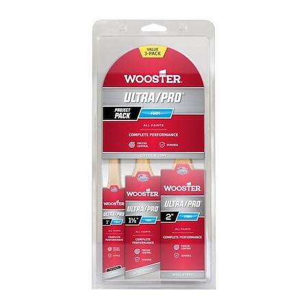 Wooster Firm Brush, 3-Brush, 3PK 4188