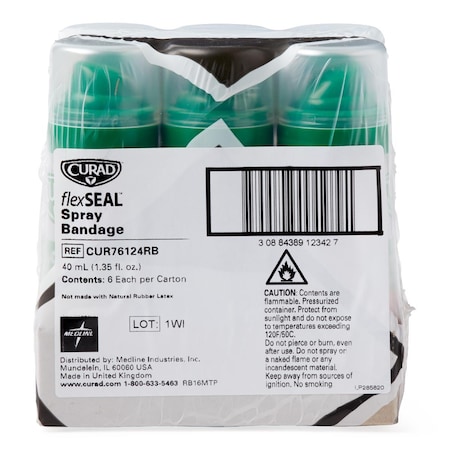Medline CURAD flexSEAL Spray Bandage, 40 mL CUR76124RBH
