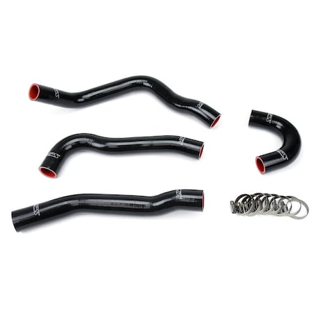 Hps Performance High Temp Reinforced Silicone Radiator Coolant Hose Kit, Black,  57-1043-BLK
