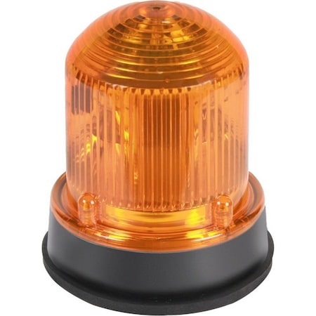 Edwards Signaling Warning Light, Amber, 9W Halogen, 24V DC, 65 FPM, 3 1/4 in Dia. 125HALFA24D