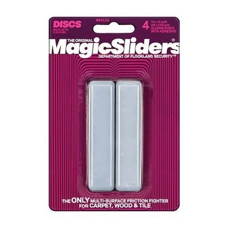 Magic Sliders Floor Slide 1"X4"Rect4Pk 04124