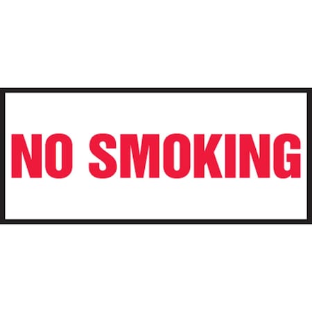 Accuform SAFETY LABEL NO SMOKING 3 in X 7 in LSMK578VSP
