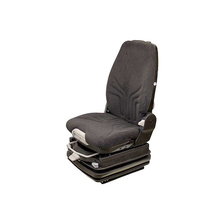 Uni Pro 1251 Air Suspension Seat 24-Volt Black/Gray Fabric 8410