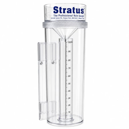 Stratus Precision Rain Gauge - Professional 0.01" Rainfall Measurement, NOAA-Style Observation, All-Weather Outdoor Gauge, Made in USA DPRG0001