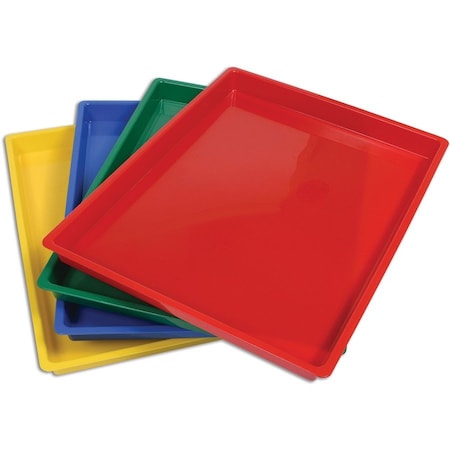 Learning Advantage Multipurpose Trays, Assorted Colors, PK4 77040