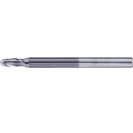 Pferd PFERD Ball Nose End Mill, 2 flutes, 5/16'' Dia, 5/8'' APMX, 4'' OAL, cylindrical shank 23003011