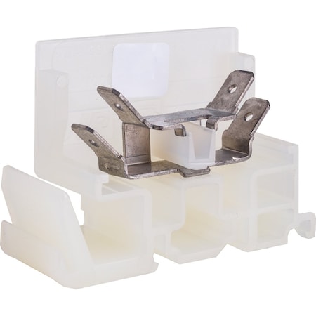 Square D Terminal Block, Pass-Through, 1 Pole, 20 A, 600 V AC/DC, 12 AWG, Natural 9080GS6