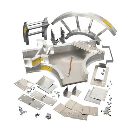 Zoro Select Steel Hold-Down Bracket, Cable Tray Mount 9ZN-1204NB