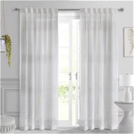 Habitat 52 x 84 in. Lindsey Back Tab Curtain Panel, White 71984-142-52-84-001