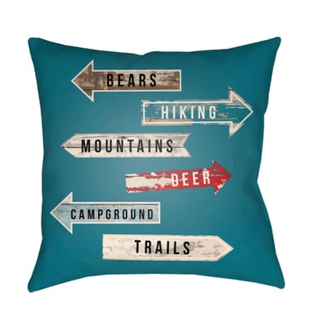 Artistic Weavers Lodge Cabin Compass Poly Filled Pillow - 22 x 22 in. LGCB2066-2222