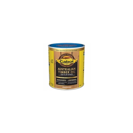 Cabot 19400 Series 140.00.005 Australian Timber Oil, Amberwood, Liquid, 1 qt 140.0019457.005