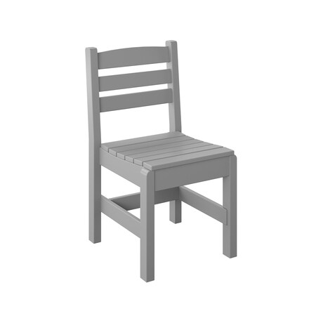 Polybird SIDE CHAIR "REGULAR HEIGHT".    LIGHT GRAY POLYBIRD P10-R