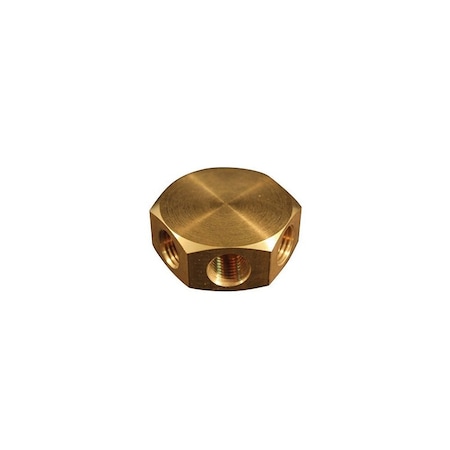 Milton Air Manifold, 1/4 in Female NPT Inlet x (3) 1/4 in Female NPT Outlets 683-4