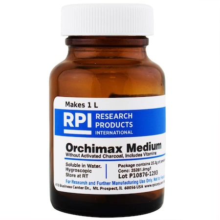 Rpi Orchimax without Activated Charcoal Powder, 25.3 Grams or Powder, Makes 1 Liter of Solution O20057-1.0