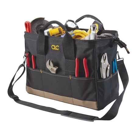 Custom Leathercraft 22-POCKET LG BIG-MOUTH BAG 1165