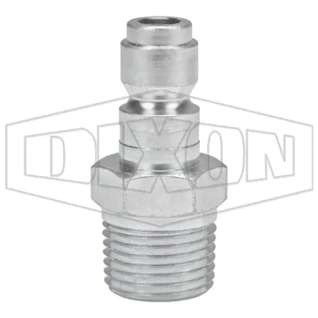 Dixon J Series Tru-Flate Automotive Quick Disconnect Pneumatic Plug, 1/2-14 Nominal, Quick Disconnect Plug J3M4