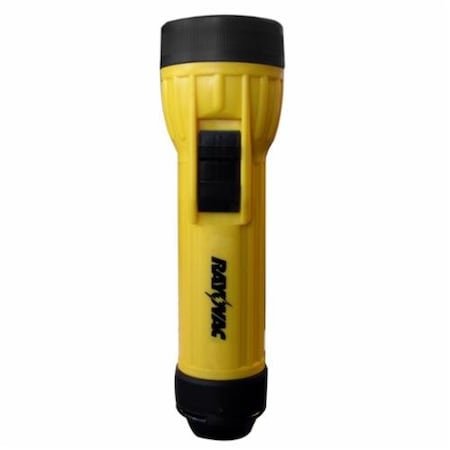 Rayovac INDUSTRIAL GRADE HANDHELD FLASHLIGHT WITH RING HANGER, LED BULB, POLYPROPYLENE WHH2D-BA
