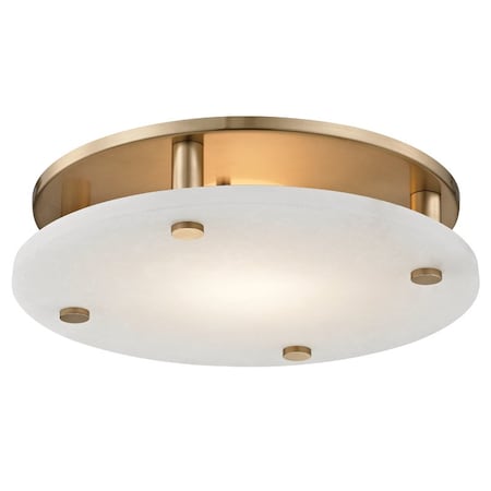 Hudson Valley Lighting Croton 1 Light Flush Mount 15 In. Aged Brass 4715-AGB