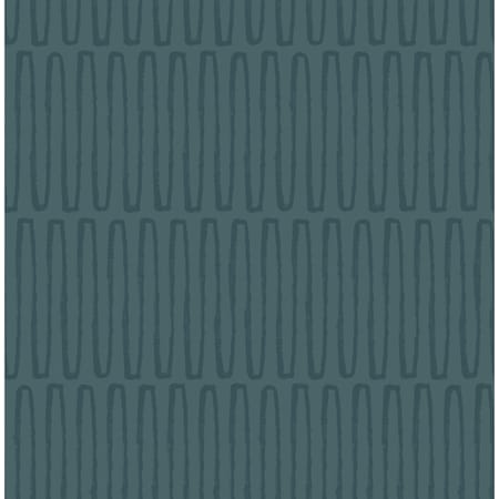 A-Street Prints Lars Teal Retro Wave Wallpaper 4066-26505