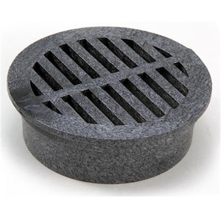 Nds 14 3 in. Black Round Structural Foam Polyolefin Grate 204936