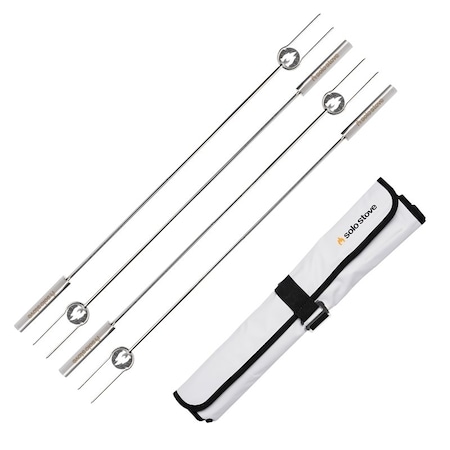 Solo Stove Roasting Sticks, 36 in OAL, 304 Stainless Steel Head SS-STICKS