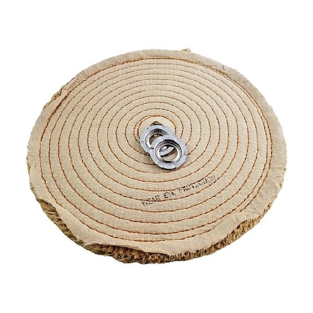 Dico Buffing Wheel, 8 in dia. Overall 526-38-8