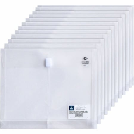 Business Source File Pocket Letter 8 1/2" x 11" Sheet Size, 12PK 02017