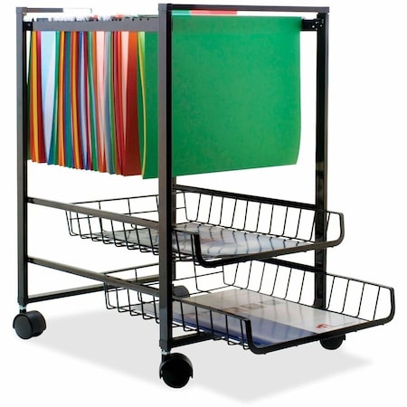 Advantus Mobile File Cart, Black AVT34075
