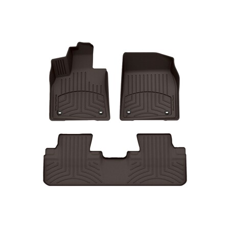 Weathertech Cocoa, Front and Rear FloorLiner HP 47886-1-2IM