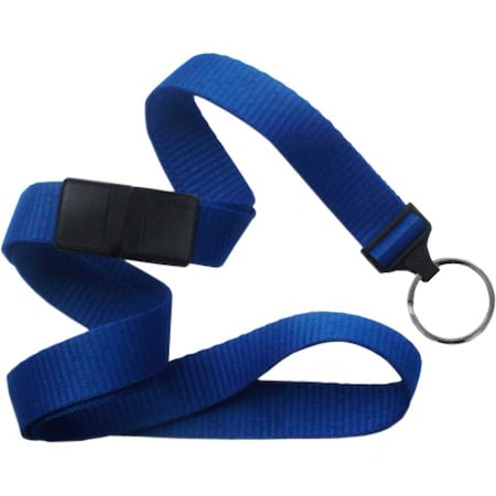 Brady People ID MicroWeave Lanyard - 36" Length - Royal Blue - Polyester - 100 2138-3672