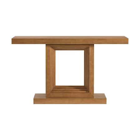 Alaterre Furniture Pismo Solid Wood Console Table 56 in Modern Farmhouse Entryway Table AFTBL-011