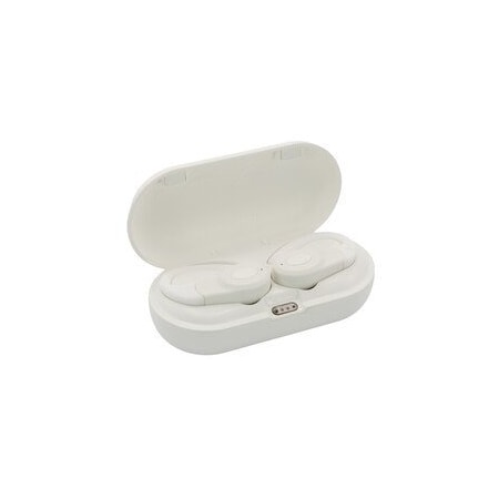 Cable Wholesale Bluetooth Wireless Earbuds w/ Charging Case, Over the ear clip, White 5002-406WH