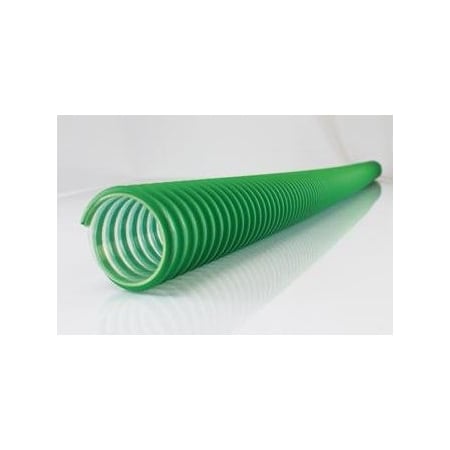 Jason Industrial 4 X 101 PU DUCT MAT HDL, CLEAR W/GREEN HELIX, SOLD IN 100 FOOT LENGTH INCREMENTS 3021-0400-100
