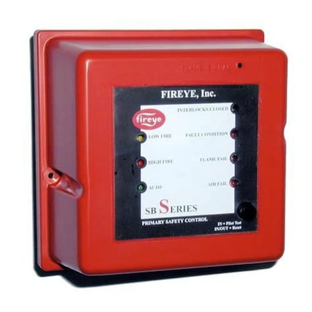 Fireye 120 VAC, 5/10 sec tfi, selectable purge, UV amp, pre-purge air check, reset on power. SB560222AA