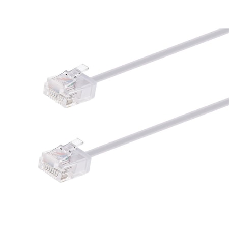 Monoprice Micro SlimRun Cat6 Ethernet Patch Cable - Stranded_ 550MHz_ UTP_ Pure 34213
