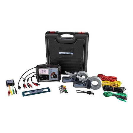 Megger EarthGroundResistanceTester, 20000ohm max DET4TC2 + Clamps (MCC + MVC)