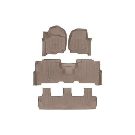 Weathertech Tan, Front and Rear and Rear FloorLiner HP 451295-1-2-6IM
