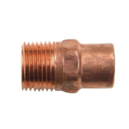 Nibco 3/8 in. Copper X 3/8 in. D MIP Copper Pipe Adapter, 10PK CP-W01180T