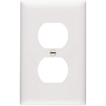 Legrand Wallplate, 4.68 in L, 2.93 in W, 1 -Gang, Nylon, White, 10PK TP8WCP10