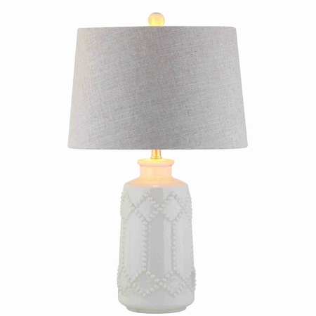 Jonathan Y Alice 26" Ceramic LED Table Lamp, Cream JYL4018A