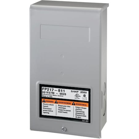 Pentair Flotec FP217-811 Control Box, 230 V, Multiple Size Electrical Knockout, Wall Mounting, NEMA 3R Enclosure FP217-811
